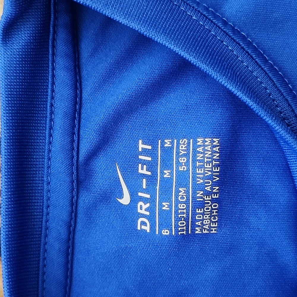 Nike Kids Blue Dri-FIT T-Shirt; Size:6 - Picture 6 of 10